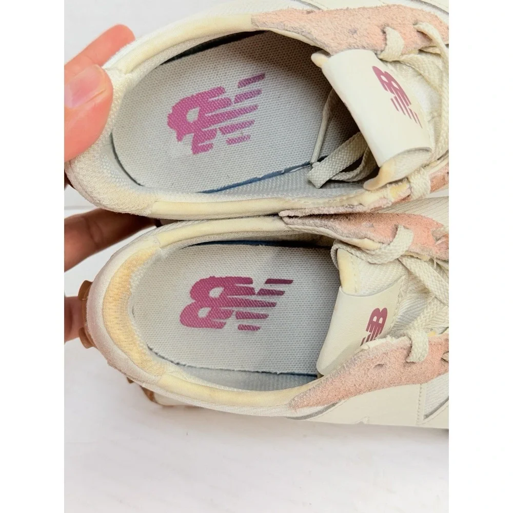 New Balance 327 White Pink Gum Lifestyle Sneakers Women's 8.5 WS327RP